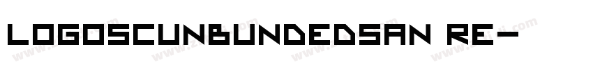 LogoSCUnbundedsan Re字体转换